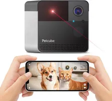 Play 2 Wi-Fi Pet Camera with Laser Toy for Cats & Dogs, 1080P HD Video, 160° Ful