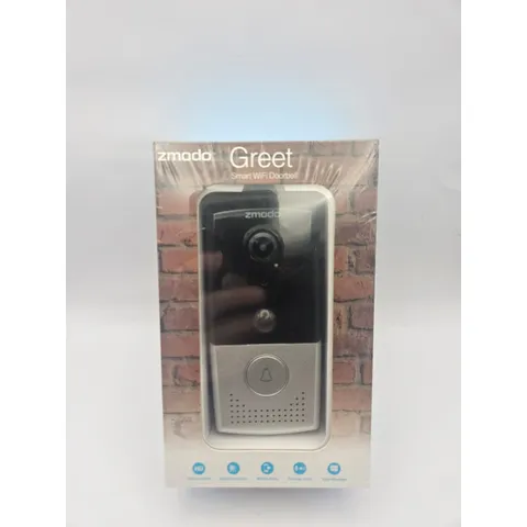 NEW SEALED Zmodo Greet Smart WiFi Video Doorbell HD Camera Motion Detection