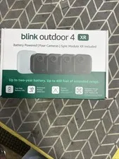 Blink Outdoor 4 XR , 4 Camera System w/Sync Module Included - New Sealed