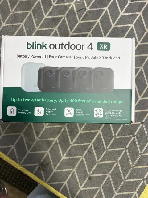 Blink Outdoor 4 XR , 4 Camera System w/Sync Module Included - New Sealed