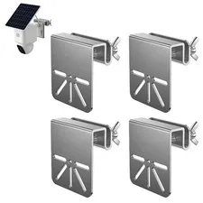 4 Pack Gutter Mount Bracket Compatible with Eufy Solocam S340/E30, No Drill I...