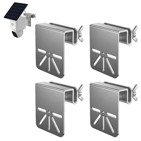 4 Pack Gutter Mount Bracket Compatible with Eufy Solocam S340/E30, No Drill I...