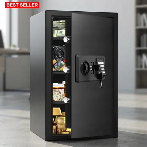 Safe Box Home Security Fireproof Waterproof 5.2 Cu Ft Digital Keypad Shelves