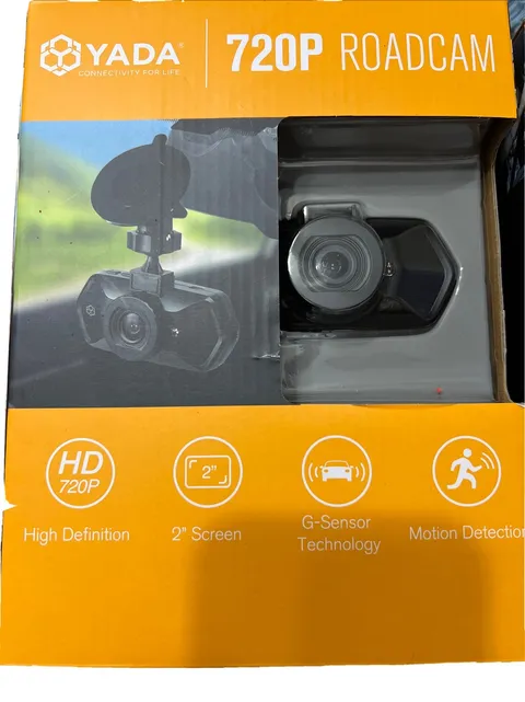 YADA 720P Dash Road Camera, 120-Degree Wide Angle Lens, G-Sensor 4GB SD Card New