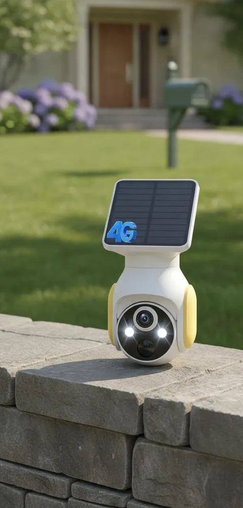 Wireless Security Camera, 1080p, Solar Panel, 2-Way Audio, Color Night Vision