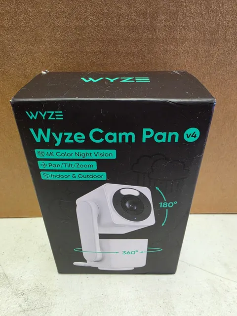 Wyze Cam Pan V4 4K Security Camera Pan Tilt Zoom Night Vision