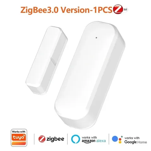 WiFi Door & Window Contact Sensor - Smart Life Tuya App Open/Closed Alarm