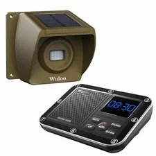 Wuloo Wireless Driveway Alert 500m Long Range Detectors 1 Sensor 1 Receiver Kit