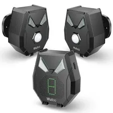 Solar Wireless Driveway Alarm, Outdoor Motion Sensor Detector Alarms Black