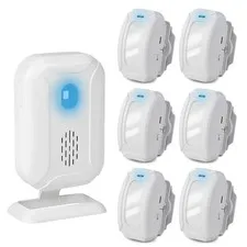 Wireless PIR Motion Sensor Alarm Driveway Alert 918ft Entry Doorbell w/ 6 Sensor