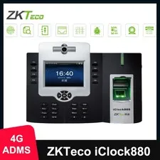 ZKTeco iClock880 4G+ADMS Fingerprint Card Time Attendance Machine Time Clock
