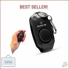 Mace Personal Safety Alarm - Loud 130db Siren, Built in Emergency Whistle, Easy