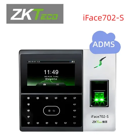 ZKTeco iFace702-S ADMS Face & Fingerprint Recognition Biometric Time Attendance