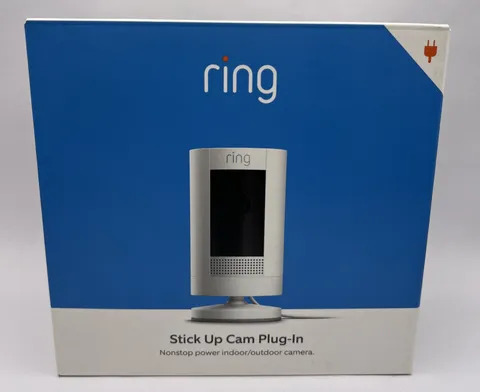 RING Stick Up Cam Plug-In, 1080p HD, Indoor / Outdoor - New & Sealed