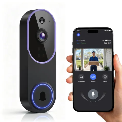 Wireless Video Doorbell , AI Human Detection, -Way Audio, Night Vision, App C...
