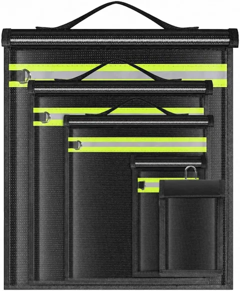 Large Faraday Bags 5 Pack-Faraday Box with EMP, RFID, FOB Signal Blocker for Lap