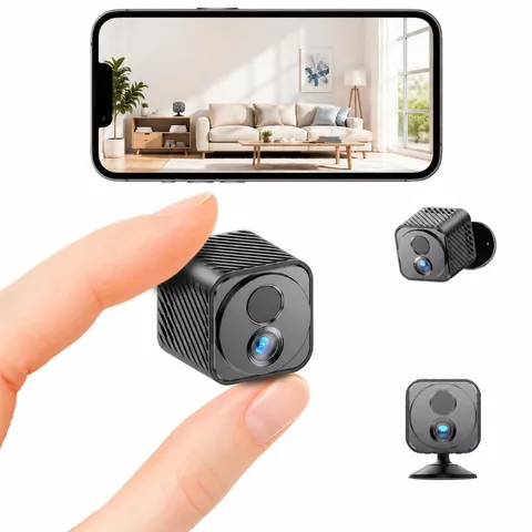 Mini Camera Wireless 4K WiFi Security Camera, Battery Powered PIR Alerts