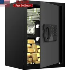 Digital Fireproof Safe Home Documents Anti-Theft Storage Box W/ Combination Lock