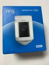 Ring Spotlight Cam Plus, Battery - White