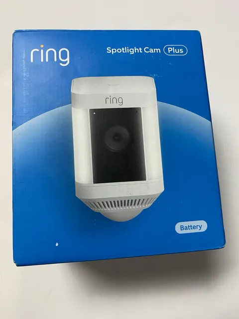 Ring Spotlight Cam Plus, Battery - White