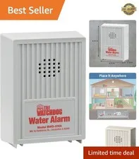 110 dB Water Alarm w/Detachable Sensor for Hard-to- Areas BWD-HWA