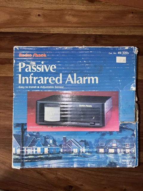 Safe Home Radio Shack Passive Infrared Home Burglar Alarm 49-308B (Unused)