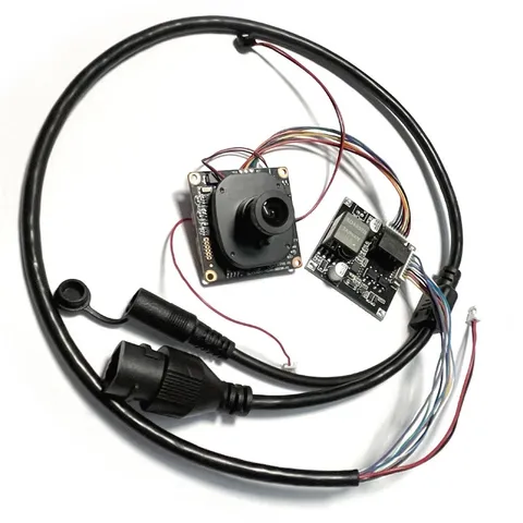 HD CCTV 3mp IP Camera Module + 48V POE Board Security Network + poe cable lens
