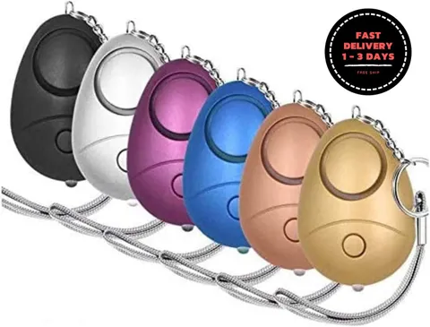 Llavero de alarma de seguridad personal 140DB con luces LED