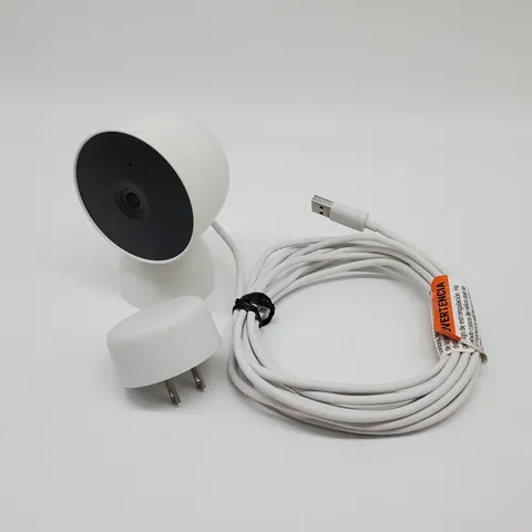 Google Nest Cam Wired Indoor Surveillance Camera, Snow (GA01998-US)
