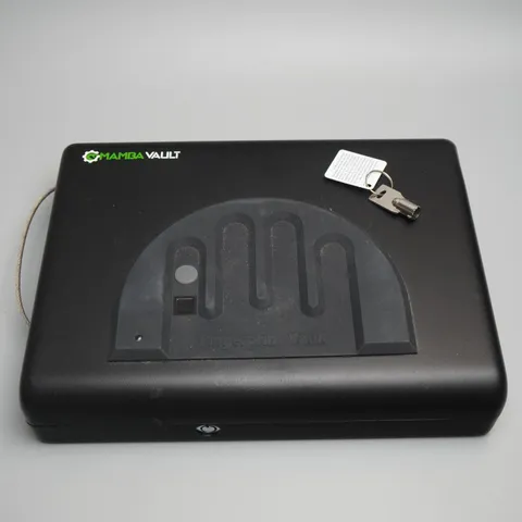 Mamba Vault Biometric Fingerprint Portable Gun Safe Lock Box with Key & Cable