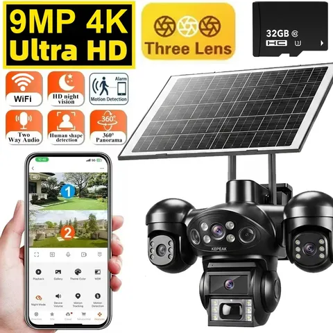 Solar Camera Outdoor Home Wireless Night Vision Two-Way Talk WiFi Surveillance