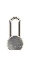 Padlock, Keyed Different Key, 7/16 in Dia Shackle, Boron Steel Shackle, Steel/Zi