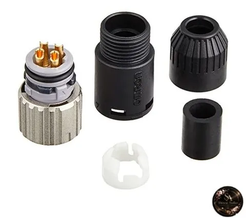 OMRON Assembled Connector Socket Straight Type Solder for φ6 4-pin Official