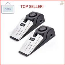 Door Stop Alarm, Door Stopper with 120DB Security Alarm, Floor Wedge Doorstop fo