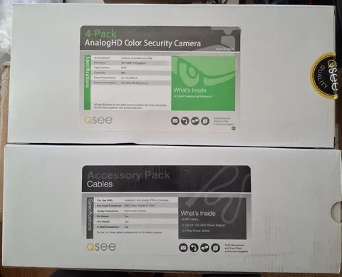 Q SEE 4-pack AnalogHD Color Security Cameras  QCA8050B