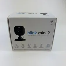 Blink Mini 2 Indoor Plug-in HD Smart Security Camera - Black - Brand New