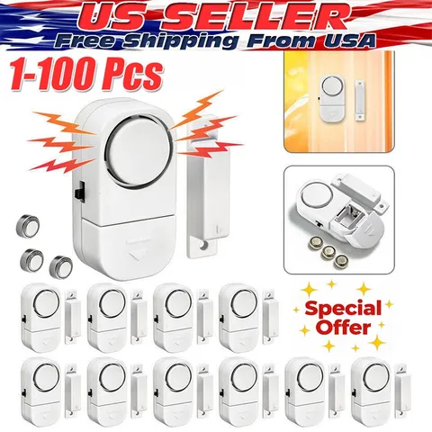 Wireless Home Window Door Burglar Security Alarm System Magnetic Sensor lot