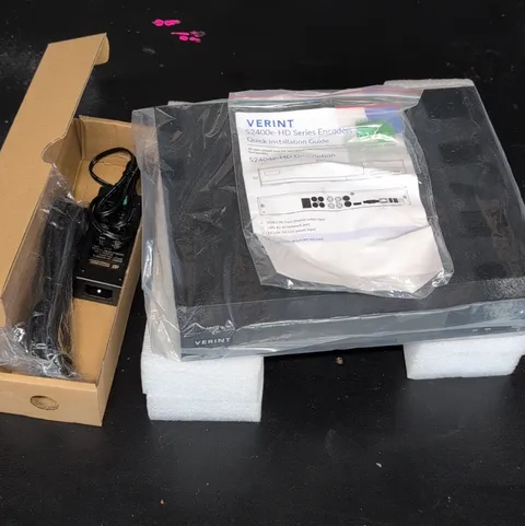 Verint S2404e-HD 4-Channel HD Analog Encoder, Power Adapter, Installation Guide