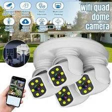 8MP Multi Lens Security Camera WiFi 1080P Courtyard Supermarket Warehouse Square