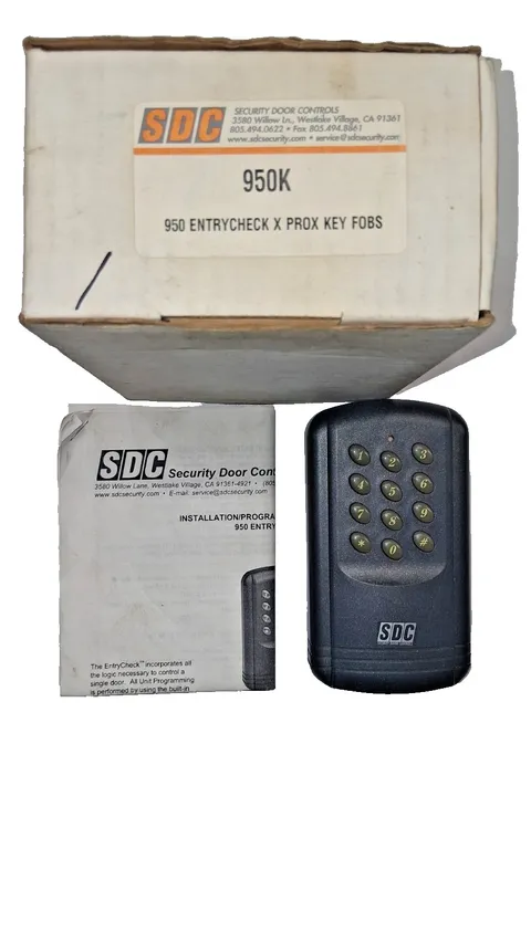 Security Door Controls SDC 950K Entry Check x Prox Key Pad Only And Instructions