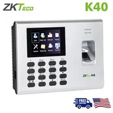 ZKteco K40 Fingerprint Biometric Time Attendance Machine Access Control System