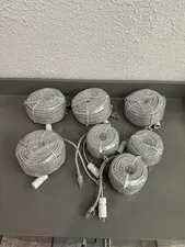 (Lot Of 7) CAT5E POE Ethernet Cable LAN RJ45 for Security IP Camera System New