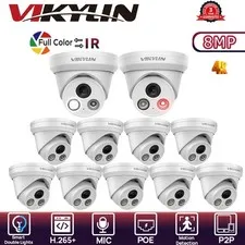 VIKYLIN C82 Dual lens Color Ethernet 8MP PoE Camera Onvif NDAA Lot