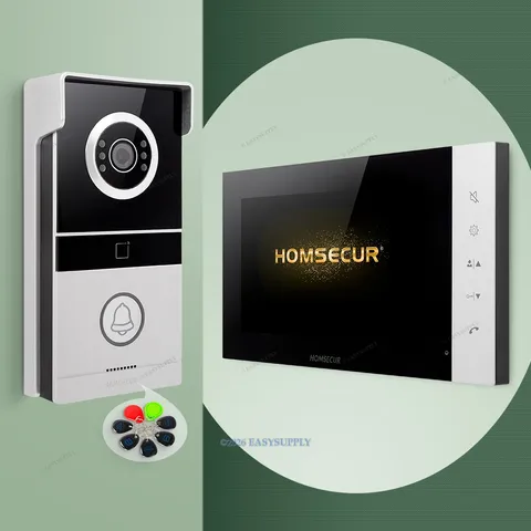 HOMSECUR HD Video Door Phone Intercom Doorbell Night Vision Monitoring Security
