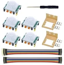 5 Pcs PIR with HC-SR501 PIR Motion Module for Arduino Raspberry Pi STM32 (Com...