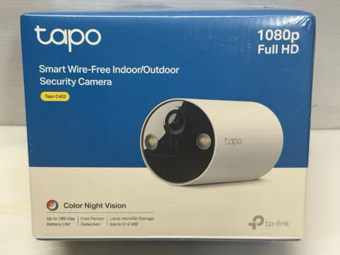 Tapo Smart Wire-Free 1080p Full HD Security Camera 180 Day Batt NEW SEALED