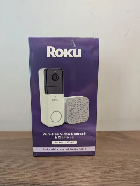 Roku - Smart Home Wire-free Video Doorbell & Chime with Motion & Sound Detect...