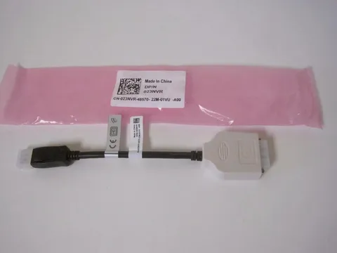 Dell 023NVR DisplayPort to single-link DVI-D passive adapter cable DP /N 023NVR
