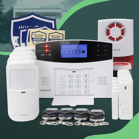 HOMSECUR Wireless &wired WIFI 4G Home House Alarm System+Pet-Immune/Friendly