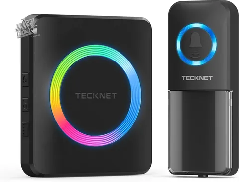 Wireless Doorbell Outdoor Waterproof 400m Home Office 60 Melodies